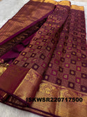 Kanchipuram Handloom Silk Saree With Blouse-ISKWSR220717500
