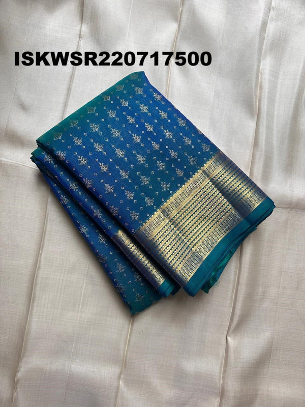 Kanchipuram Handloom Silk Saree With Blouse-ISKWSR220717500