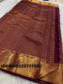 Kanchipuram Handloom Silk Saree With Blouse-ISKWSR220717500