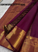 Kanchipuram Handloom Silk Saree With Blouse-ISKWSR220717500