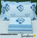 King Size Pure Cotton Bedsheet Set-ISKBDS26076524