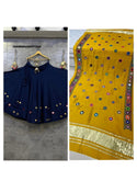 Embroidered Rayon Lehenga With Blouse And Dupatta-ISKWNAV28071249