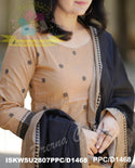 Handloom Cotton Kurti With Cotton Pant And Handloom Cotton Dupatta-ISKWSU2807PPC/D1468