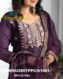Banarasi Weaved Chanderi Silk Kurti With Silk Pant And Organza Dupatta-ISKWSU2807PPC/D1061