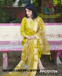 Embroidered Silk Kurti With Pant And Digital Printed Dupatta-ISKWSU2807PPC/D1704