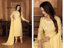Embroidered Chanderi Kurti With Pant And Dupatta-ISKWSU290734221
