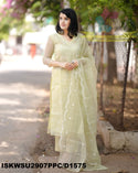 Embroidered Kota Doriya Kurti With Cotton Pant And Dupatta-ISKWSU2907PPC/D1575