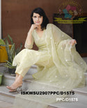 Embroidered Kota Doriya Kurti With Cotton Pant And Dupatta-ISKWSU2907PPC/D1575