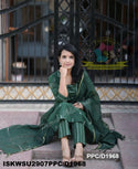 Hand Weaved Cotton Kurti With Pant And Kota Doriya Dupatta-ISKWSU2907PPC/D1968