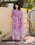 Hand Weaved Jamdani Cotton Kurti With Pant And Woven Dupatta-ISKWSU3007PPC/D1766
