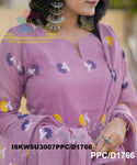 Hand Weaved Jamdani Cotton Kurti With Pant And Woven Dupatta-ISKWSU3007PPC/D1766