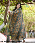 Kalamkari Printed Cotton Anarkali Kurti With Pant And Malmal Cotton Dupatta-ISKWSU3007PPC/D1900
