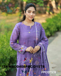 Hand Woven Jamdani Cotton Kurti With Pant And Woven Dupatta-ISKWSU0408PPC/D1978