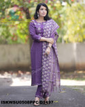 Khadi Cotton Kurti With Khadi Pant And Digital Printed Khadi Silk Dupatta-ISKWSU0508PPC/D1497