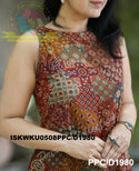 Ajrakh Printed Cotton Kurti With Palazzo-ISKWKU0508PPC/D1980