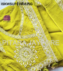 Embroidered Cotton Kurti With Pant And Dupatta-ISKWSUFC060825G