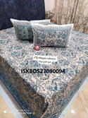 Jumbo King Size Bedsheet With Pillow Cover-ISKBDS27090094