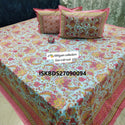 Jumbo King Size Bedsheet With Pillow Cover-ISKBDS27090094