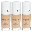 Pack of (3) COVERGIRL, truBlend Liquid Foundation Makeup, L7 Warm Beige, 1 oz - Ishaanya