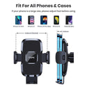 TOPK Cell Phone Holder for Car with Hook Clip Air Vent Car Mount 360° Rotation Universal Mobile Phone Mount compatible for iPhone 13 12 Pro Samsung Huawei Xiaomi and More - Ishaanya