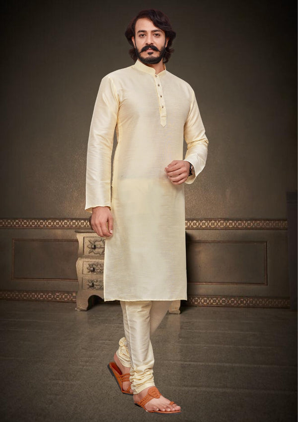 Silk Embroidered Kurta With Pajama