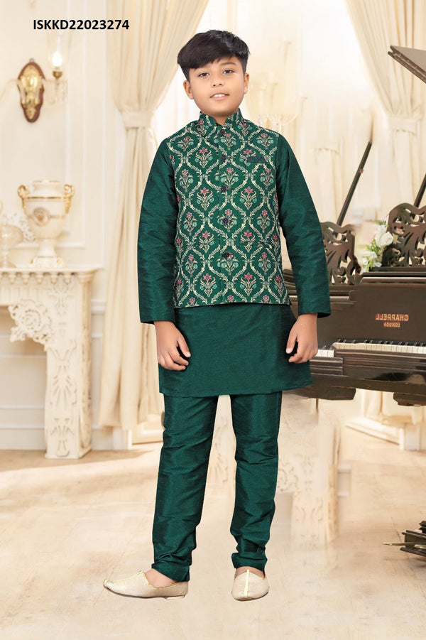 Kid's Silk Kurta Pajama-ISKKD22023274