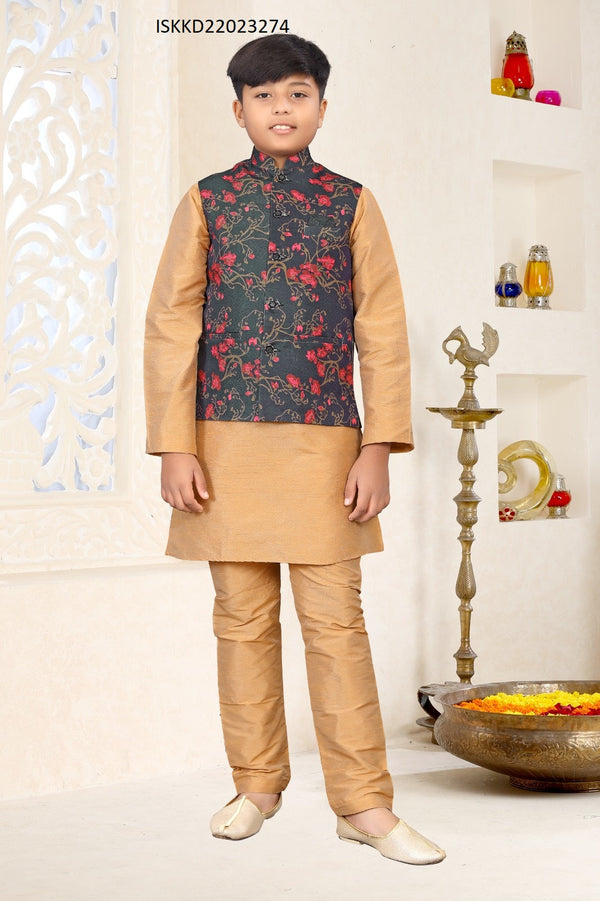 Kid's Silk Kurta Pajama-ISKKD22023274