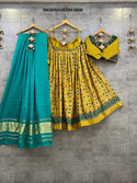 Foil Printed Pashmina Silk Lehenga With Blouse And Moda Dupatta-ISKWNAV07043808