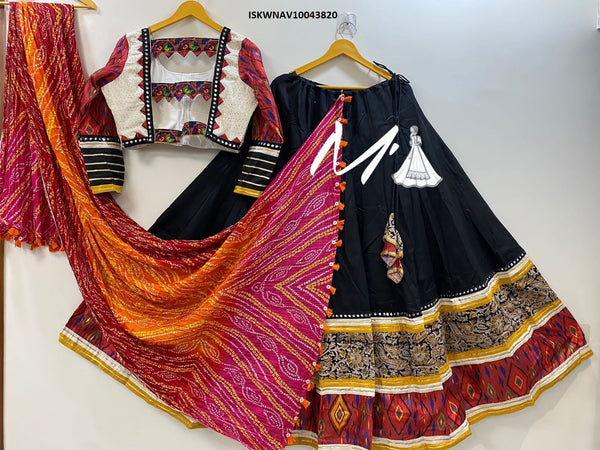 Cotton Lehenga With Blouse And Viscose Cotton Dupatta-ISKWNAV10043820