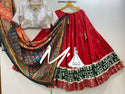 Cotton Lehenga With Gaji Silk Blouse And Printed Dupatta-ISKWNAV10043821