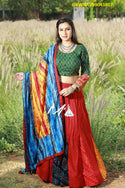 Cotton Lehenga With Blouse And Viscose Cotton Digital Printed Dupatta-ISKWNAV09043807