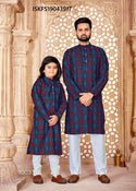 Father And Son Cotton Kurta Pajam-ISKFS19043917