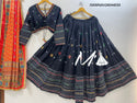 Cotton Lehenga With Jacquard Stripe Blouse And Chinon Dupatta-ISKWNAV26044030