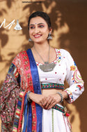 Cotton Lehenga With Blouse And Digital Printed Modal Silk Dupatta-ISKWNAV11054230