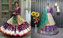 Digital Printed Butter Silk Lehenga With Blouse And Dupatta-ISKWNAV02064470