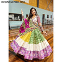 Digital Printed Butter Silk Lehenga With Blouse And Dupatta-ISKWNAV0706K-1050