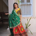 Digital Printed Butter Silk Lehenga With Blouse And Dupatta-ISKWNAV0706K-1050