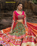 Digital Printed Butter Silk Lehenga With Blouse And Dupatta-ISKWNAV1406LC1064