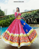 Digital Printed Butter Silk Lehenga With Blouse And Dupatta-ISKWNAV1406LC1055