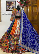 Digital Printed Butter Silk Lehenga With Blouse And Dupatta-ISKWNAV1406LC1016