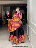 Cotton Lehenga With Blouse And Dupatta-ISKWNAV2806LNB1654