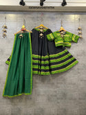 Cotton Lehenga With Printed Blouse And Dupatta-ISKWNAV04074704