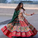 Digital Printed Maslin Cotton Lehenga With Blouse And Dupatta-ISKWNAV18084972