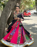 Digital Printed Maslin Cotton Lehenga With Blouse-ISKWNAV2208LC1110