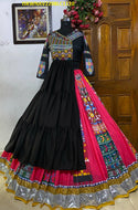 Digital Printed Maslin Cotton Lehenga With Blouse-ISKWNAV2208LC1110