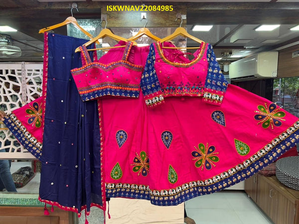 Cotton Lehenga With Blouse And Dupatta-ISKWNAV22084985