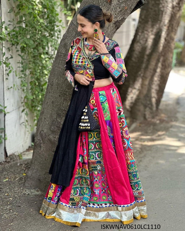 Digital Printed Maslin Cotton Lehenga With Blouse-ISKWNAV0610LC1110